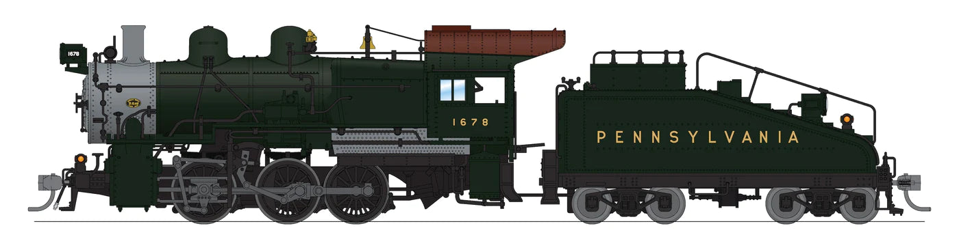 BLI 9184 HO Scale 0-6-0 B6sb Steam Loco Pennsylvania "Futura" PRR 1678 Stealth