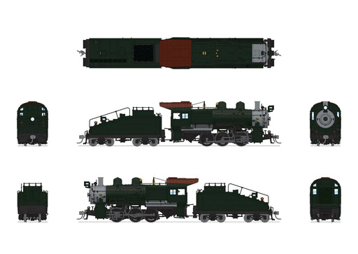 BLI 9186 HO Scale 0-6-0 B6sb Steam Loco Undecorated Stealth