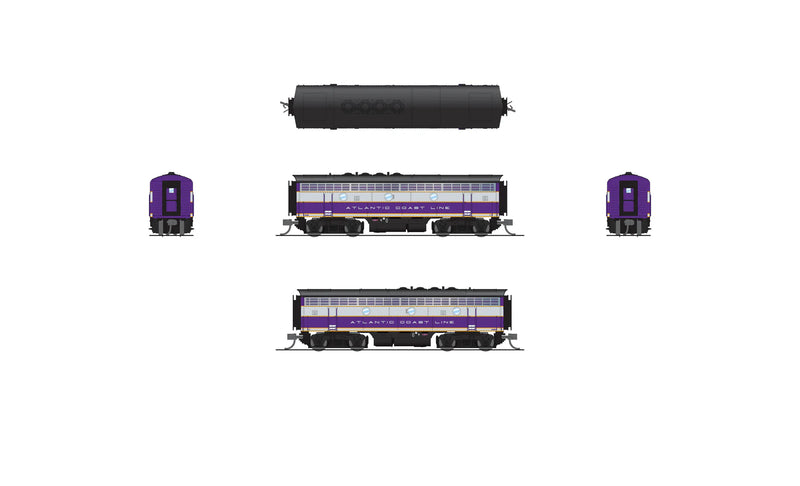 BLI 9200 N Scale EMD Diesel F3AB Atlantic Coast Line ACL 339/339B Paragon4 (Sound/DC/DCC/Unpowered B)