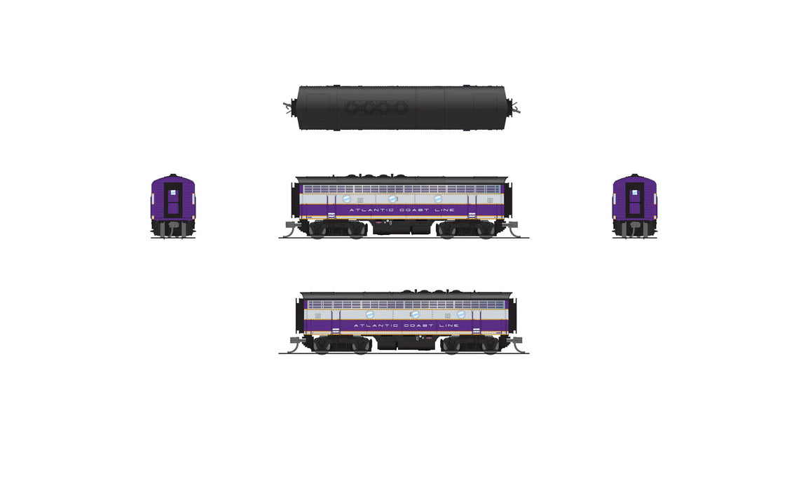BLI 9200 N Scale EMD Diesel F3AB Atlantic Coast Line ACL 339/339B Paragon4 (Sound/DC/DCC/Unpowered B)