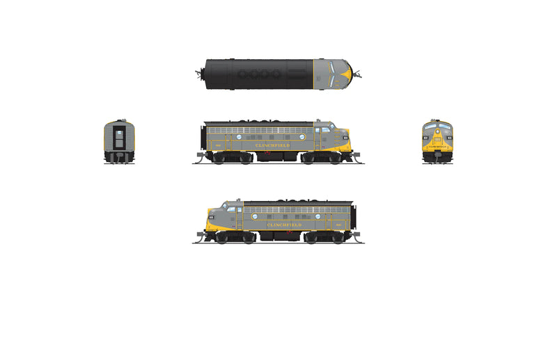BLI 9204 N Scale EMD Diesel F3A Clinchfield CRR 800 "As-Restored" Paragon4 (Sound/DC/DCC)