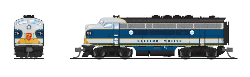 BLI 9205 N Scale EMD Diesel F3AB GM Demonstrator Paragon4 (Sound/DC/DCC/Unpowered B)