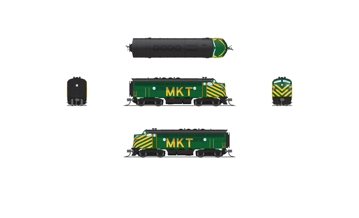 BLI 9214 N Scale EMD Diesel F3A MKT 67C Paragon4 (Sound/DC/DCC)