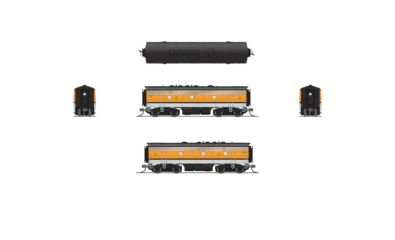 BLI 9266 N Scale EMD Diesel F7B Rio Grande D&RGW 5743 Paragon4 (Sound/DC/DCC)