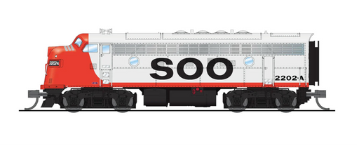 BLI 9267 N Scale EMD Diesel F7A SOO Line 2202A Paragon4 (Sound/DC/DCC)