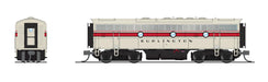 BLI 9280 N Scale EMD Diesel F7B Burlington CB&Q 169B Stealth (DCC Ready)