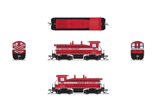 BLI 9319 N Scale EMD NW2 Diesel Wisconsin Southern WSOR 1009 Paragon4 (Sound/DC/DCC)