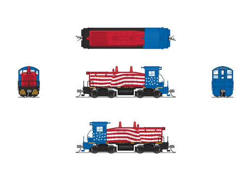 BLI 9356 N Scale EMD SW7 Diesel Pennsylvania & Southern 17 Paragon4 (Sound/DC/DCC)