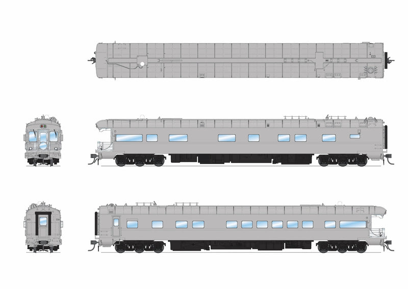 BLI 9596 HO Scale Union Pacific Business Car #101 Painted Primer Gray