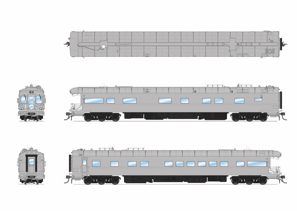 BLI 9596 HO Scale Union Pacific Business Car #101 Painted Primer Gray
