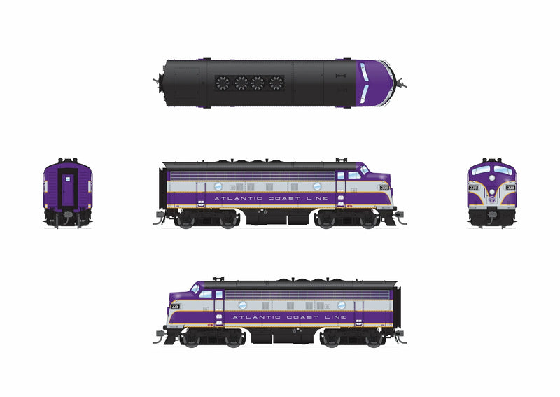 BLI 9654 HO Scale EMD F3A Diesel Atlantic Coast Line ACL 344 Paragon4 (Sound/DC/DCC)