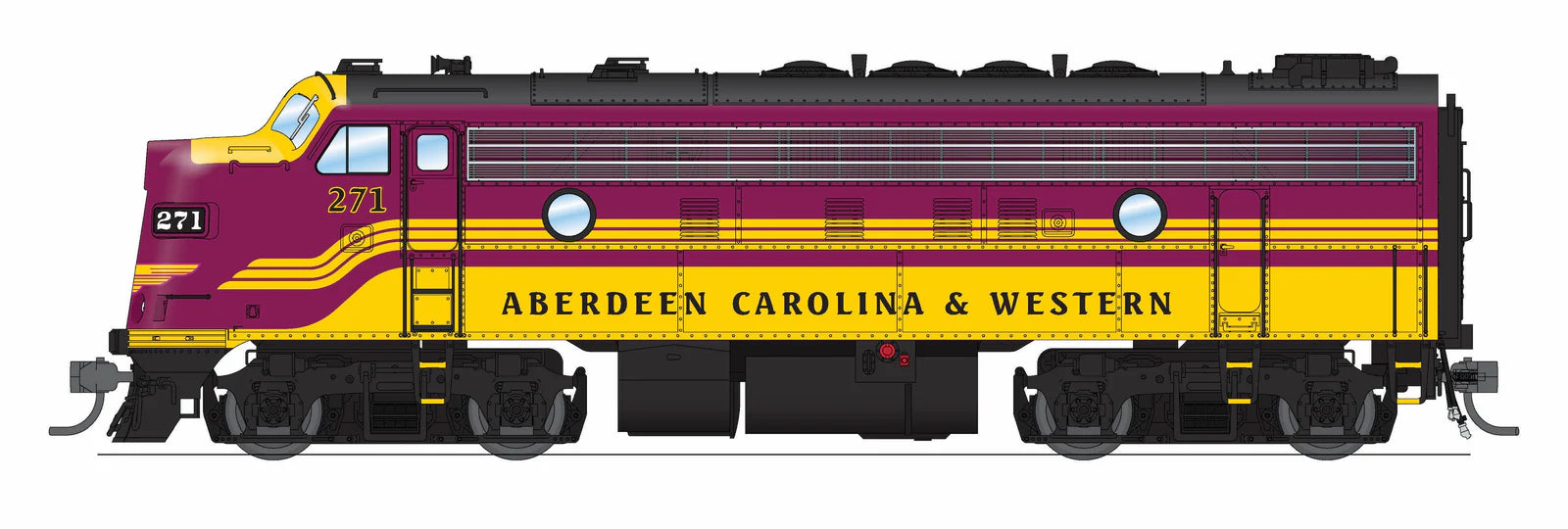BLI 9680 HO Scale EMD F9A Diesel Aberdeen Carolina & Western ACWR 271 Paragon4 (Sound/DC/DCC)
