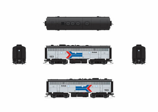 BLI 9684 HO Scale EMD F7 A/B Diesel Amtrak Phase I 103/153 Paragon4 (Sound/DC/DCC Unpowered B)