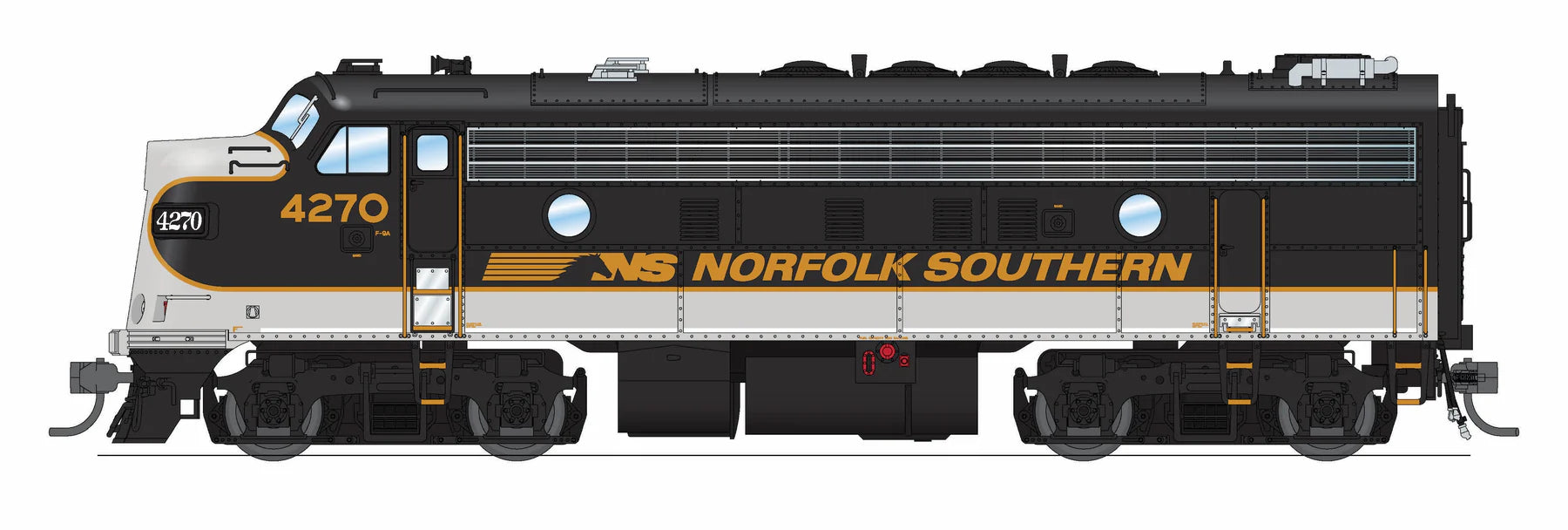 BLI 9700 HO Scale EMD F9/F7 A/B Diesel Norfolk Southern NS 4270/4275 Paragon4 (Executive Scheme - Sound/DC/DCC Unpowered B)
