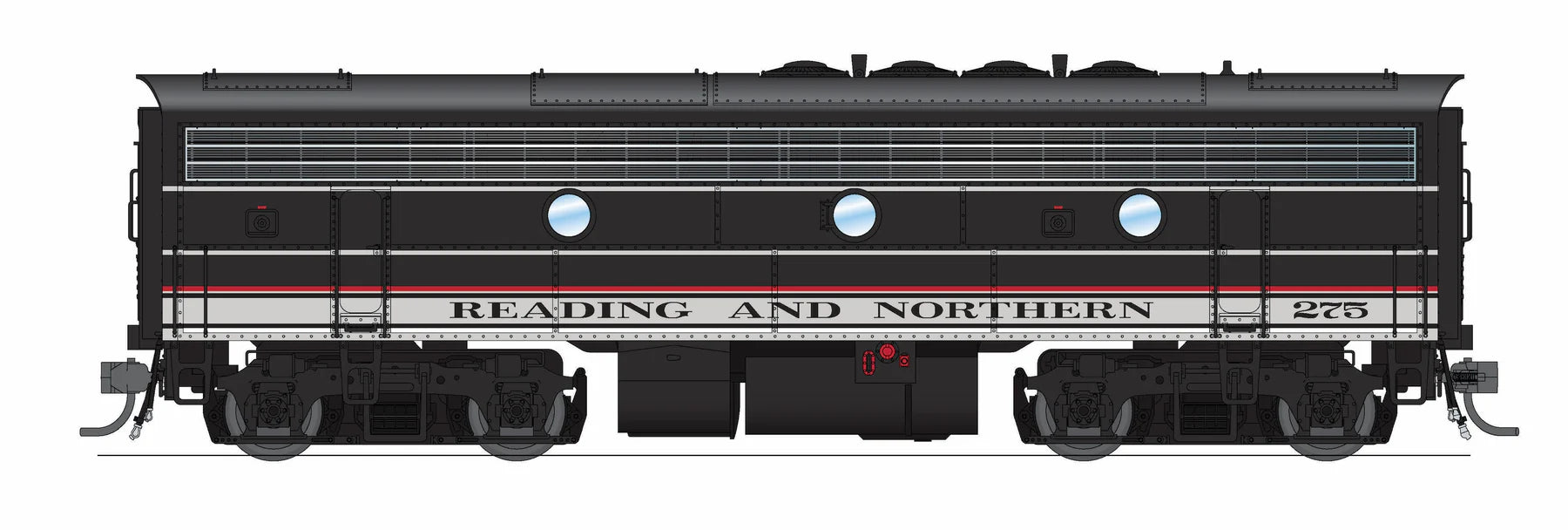 BLI 9707 HO Scale EMD F7B Diesel Reading & Northern RBMN 275 Paragon4 (Sound/DC/DCC)