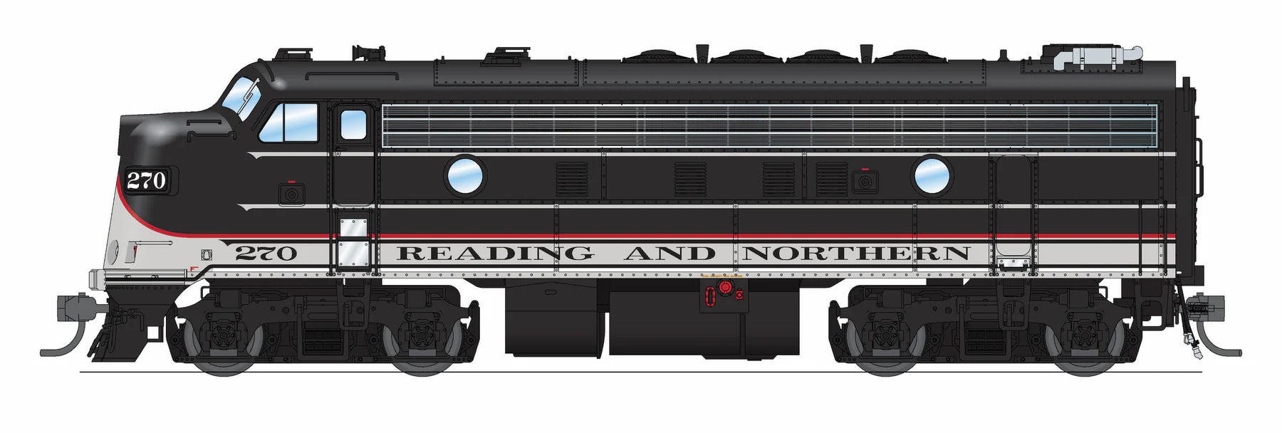 BLI 9708 HO Scale EMD F9A Diesel Reading & Northern RBMN 270 Stealth (DCC Ready)