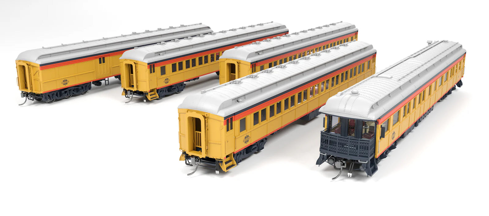 BLI 9714 HO Scale Chessie Steam Special Heavyweight 5-Car Passenger Set