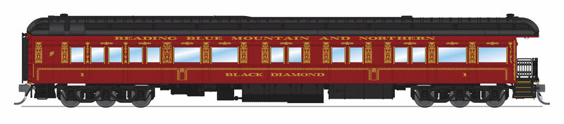 BLI 9716 HO Scale Reading & Northern RBMN Heavyweight 5-Car Passenger Set (Maroon Scheme)
