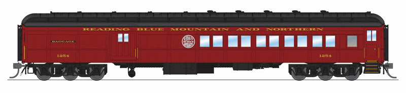 BLI 9716 HO Scale Reading & Northern RBMN Heavyweight 5-Car Passenger Set (Maroon Scheme)