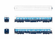 BLI 9717 HO Scale Holiday Heavyweight 5-Car Passenger Set (Blue & White Scheme)