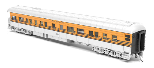 BLI 9728 HO Scale Pullman Business Car Rio Grande DRGW #107 (Aluminum & Aspen Gold)