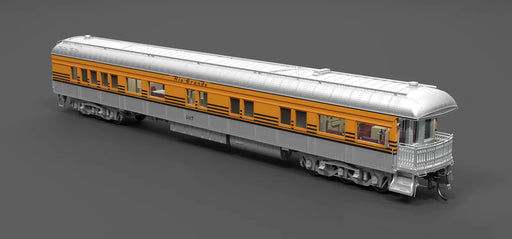 BLI 9728 HO Scale Pullman Business Car Rio Grande DRGW #107 (Aluminum & Aspen Gold)