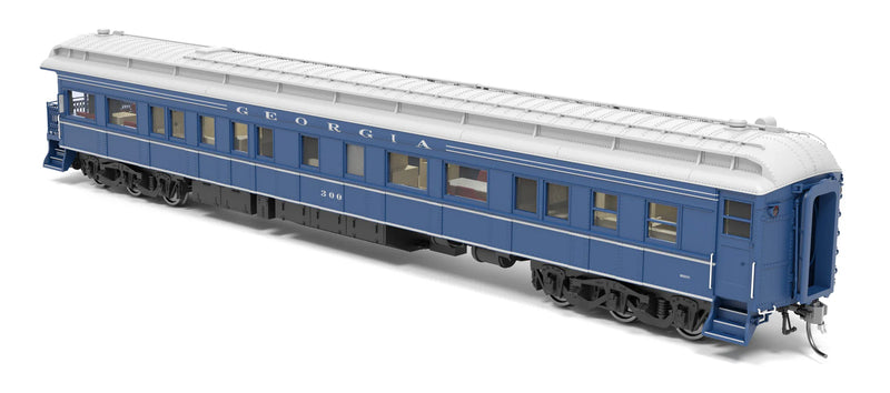 BLI 9730 HO Scale Pullman Business Car Georgia #300 (Blue & Gray - Modern Appearance)