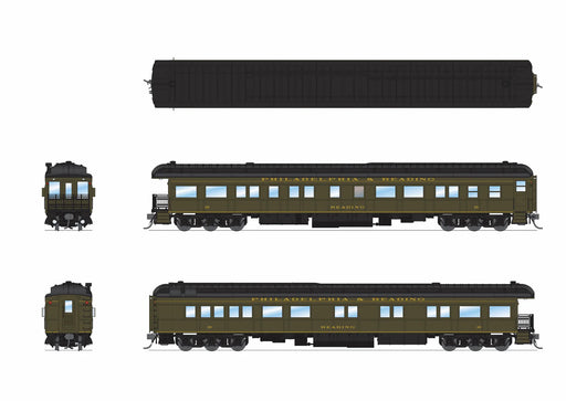 BLI 9731 HO Scale Pullman Business Car Philadelphia & Reading #10, Pullman Green (Strasburg Appearance)