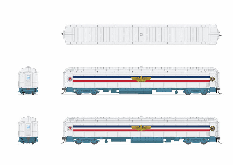 BLI 9733 HO Scale 80' Passenger Coach 1947 Freedom Train with Eagle (1947-1949)