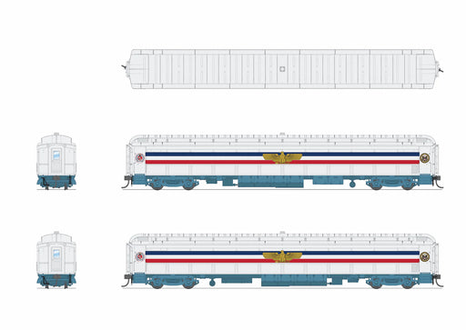 BLI 9733 HO Scale 80' Passenger Coach 1947 Freedom Train with Eagle (1947-1949)