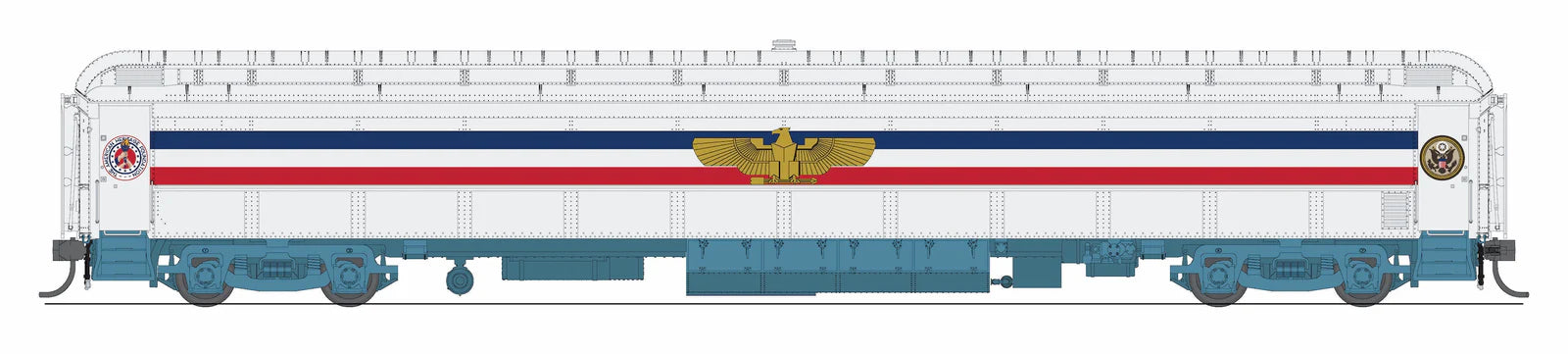 BLI 9733 HO Scale 80' Passenger Coach 1947 Freedom Train with Eagle (1947-1949)