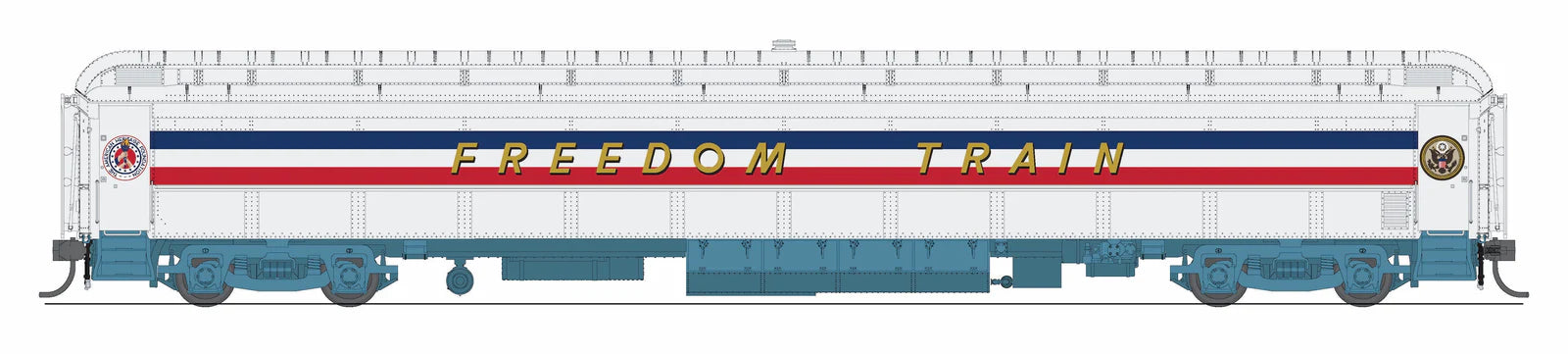 BLI 9734 HO Scale 80' Passenger Coach 1947 Freedom Train (1947-1949)
