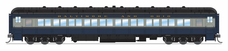 BLI 9735 HO Scale 80' Passenger Coach Baltimore & Ohio B&O (Blue & Gray Scheme)