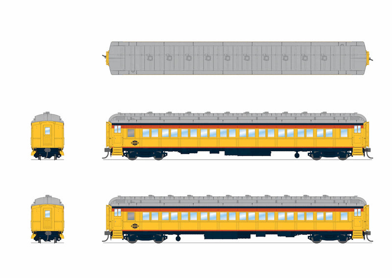 BLI 9736 HO Scale 80' Passenger Coach Chessie Steam Special