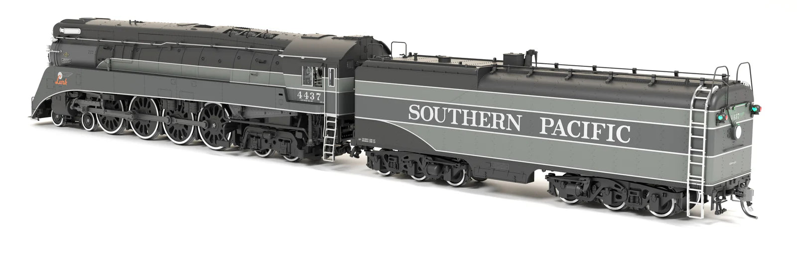 BLI 9844 HO Scale GS-4 Southern Pacific 4437 Lark "Two Tone Gray" Paragon4 (DC/DCC/Sound)