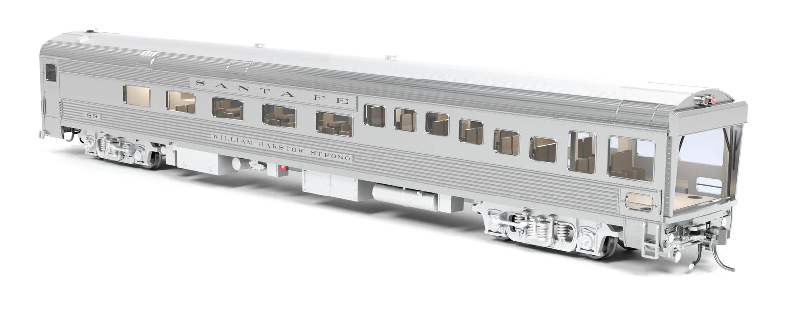 BLI 9992 HO Scale ATSF Track Inspection Car ATSF 89 "William Barstow Strong", 1990-1995 Appearance