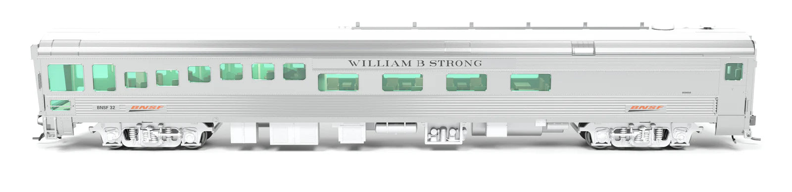 BLI 9996 HO Scale ATSF Track Inspection Car ATSF 32 "William Barstow Strong", 2018-Present Appearance