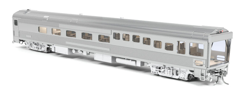 BLI 9997 HO Scale ATSF Track Inspection Car ATSF 89, Unlettered, Stainless Steel