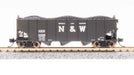 BLI (Broadway Limited Imports) 7143 N Scale H2a 3 Bay Hopper N&W 24027 (1)