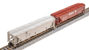BLI (Broadway Limited Imports) 7258 N Scale H32 Covered Hopper Santa Fe ATSF (2 Pack)