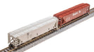 BLI (Broadway Limited Imports) 7258 N Scale H32 Covered Hopper Santa Fe ATSF (2 Pack)