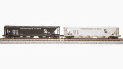 BLI (Broadway Limited Imports) 7259 N Scale H32 Covered Hopper Chesapeake & Ohio C&O (2 Pack)