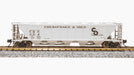 BLI (Broadway Limited Imports) 7259 N Scale H32 Covered Hopper Chesapeake & Ohio C&O (2 Pack)