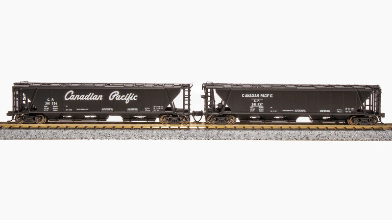 BLI (Broadway Limited Imports) 7260 N Scale H32 Covered Hopper Canadian Pacific CP (2 Pack)