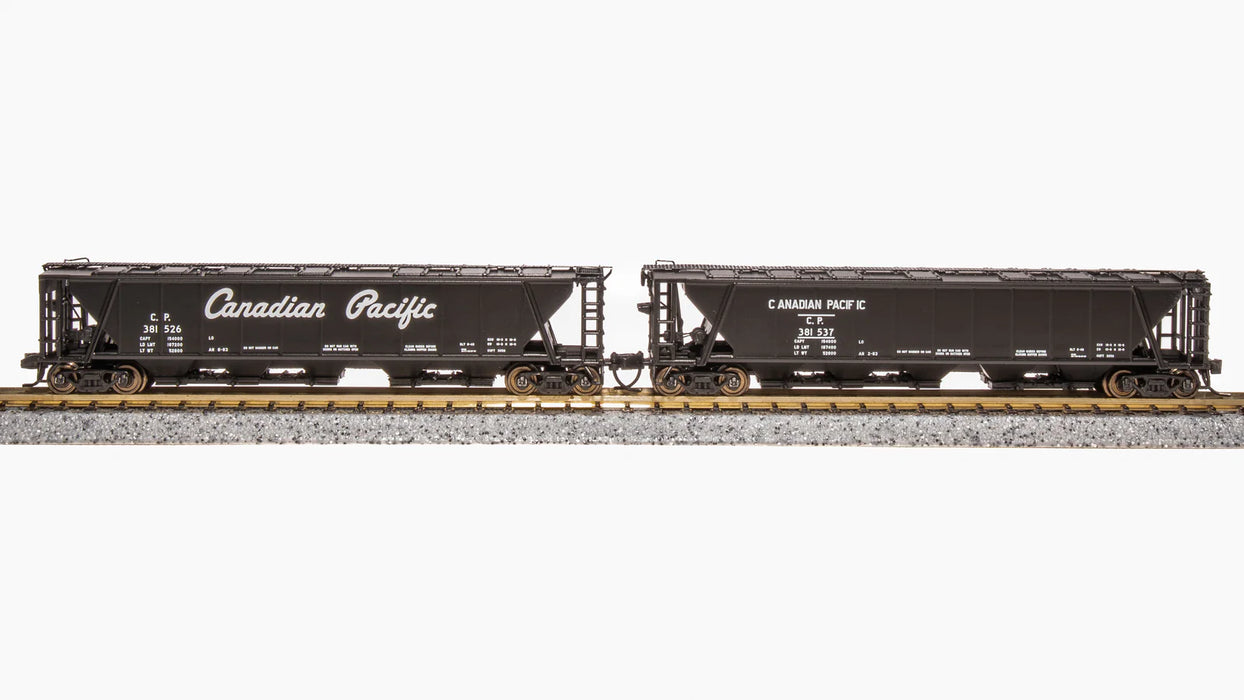 BLI (Broadway Limited Imports) 7260 N Scale H32 Covered Hopper Canadian Pacific CP (2 Pack)