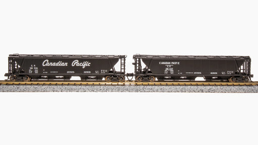 BLI (Broadway Limited Imports) 7260 N Scale H32 Covered Hopper Canadian Pacific CP (2 Pack)