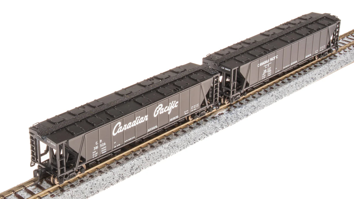 BLI (Broadway Limited Imports) 7260 N Scale H32 Covered Hopper Canadian Pacific CP (2 Pack)