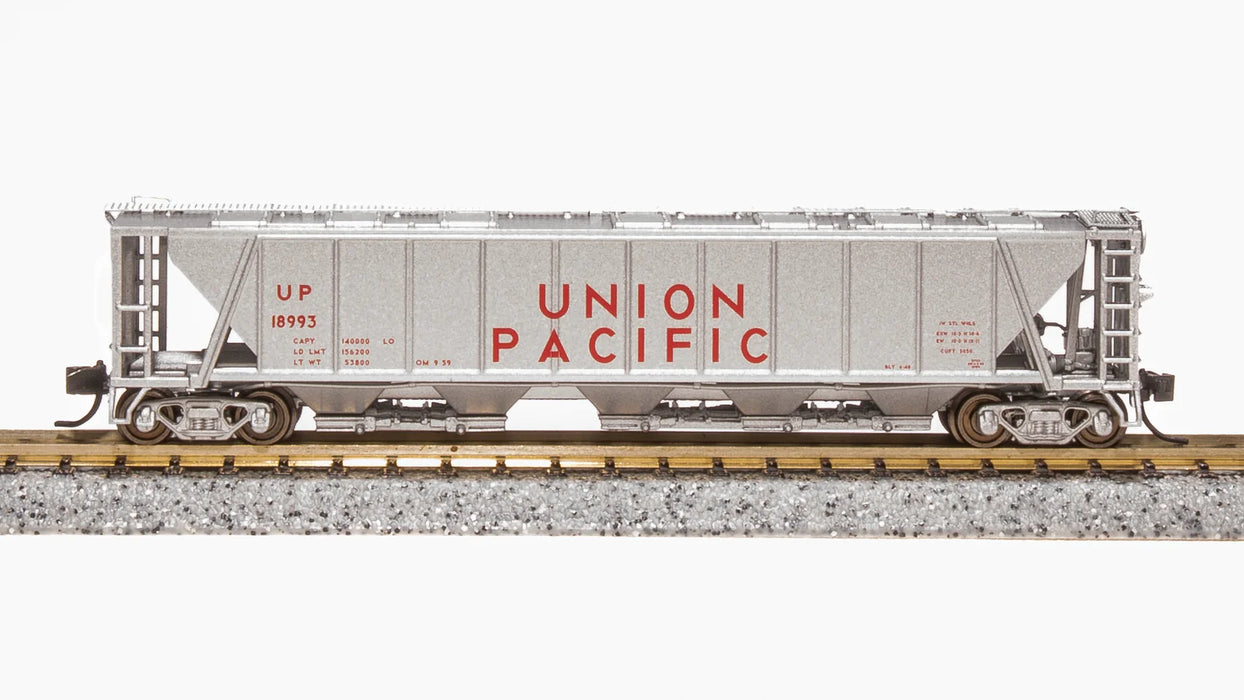 BLI (Broadway Limited Imports) 7263 N Scale H32 Covered Hopper Union Pacific UP (2 Pack)