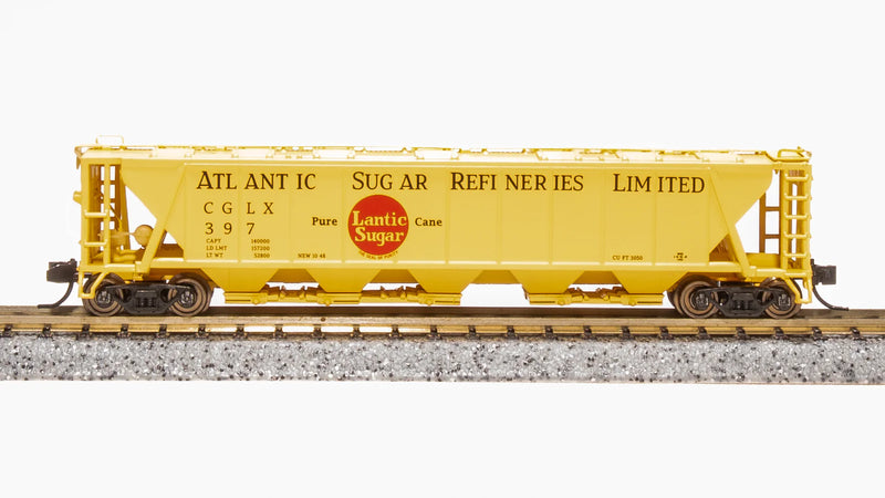 BLI (Broadway Limited Imports) 7264 N Scale H32 Covered Hopper Atlantic Sugar CGLX (2 Pack)