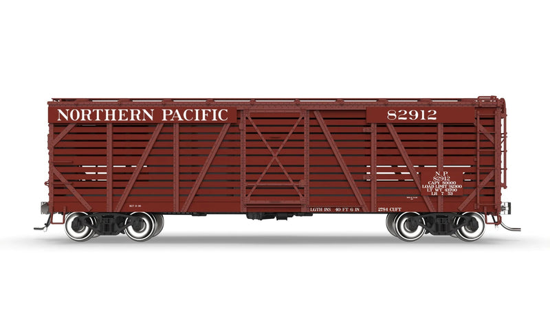 BLI HO Scale 40' Wood Stock Car Northern Pacific NP with Sounds
